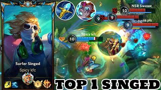 Wild Rift Singed  Top 1 Singed Gameplay Rank Challenger [upl. by Mandell]