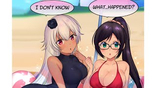 TG TF Boy to girl magic beach TG body change Gender bender Body swap [upl. by Harat]