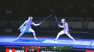 HKG vs ITA  Mens Fencing Team Foil Final  FIE Foil World Cup  Hong Kong China [upl. by Vernor539]