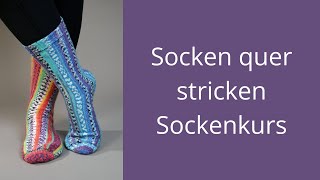 VideoKurs Socken quer stricken [upl. by Esbenshade206]