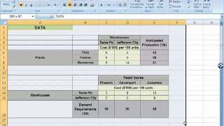 Spreadsheet Modeling Tutorials Supply Network Planning Decision Model Example Part 1 [upl. by Warder510]