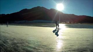 Erster Tag Eislaufen Weissensee 201819 [upl. by Akahs964]