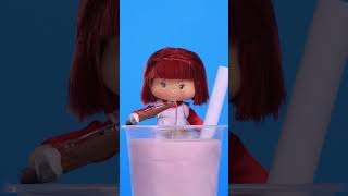 Fishing in Bubble Tea strawberryshortcake stopmotion toys [upl. by Ennaerb]