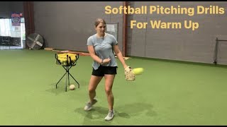 Softball Pitching Drills For Warm Up [upl. by Annia]