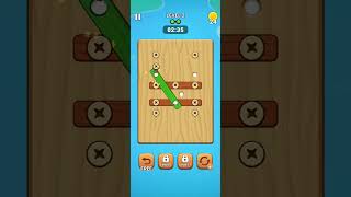 Wood Screw Puzzle  Gameplay Video games shorts wood screw puzzle [upl. by Ingunna36]