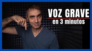 😮VOZ GRAVE en 3 minutos 😮 GARANTIZADO [upl. by Ahseyk]