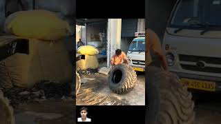 desi look pe song Nishu deshwal new tractor tyre full attitude video youtubeshorts nishudaswal [upl. by Yllak76]