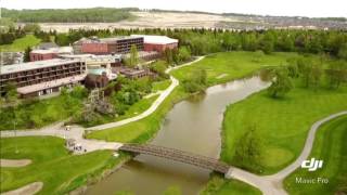 Nottawasaga Inn  Golf course and a river from the DJI Mavic Pro [upl. by Hanschen]