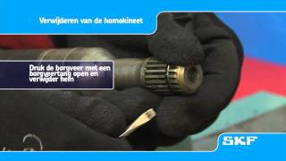 SKF  Montageprocedure van de nieuwe homokineet VKJA 5339 Peugeot 206 14i [upl. by Kristien]