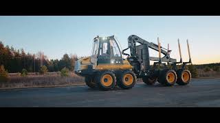 Eco Log 1250F – Forwarder with low weight great visibility and superb mobility [upl. by Ymerrej]