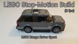 LEGO StopMotion Build  MOC Range Rover Sport 2 fps  HowTo Tutorial Instructions [upl. by Alviani]