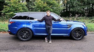 MY NEW RANGE ROVER SPORT SVR  FIRST DRIVE [upl. by Annawyt]