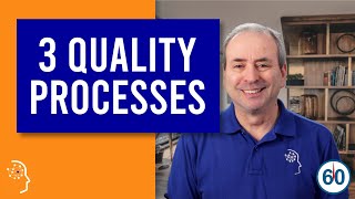 QD QC QA 3 Quality Processes in 60 seconds [upl. by Oicangi]