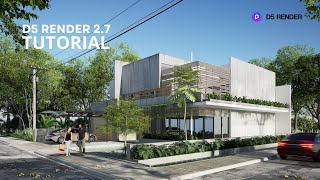 Exterior Scene Realistic Rendering  D5 Render 27 Tutorial 1 [upl. by Silera280]