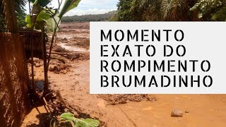 Brumadinho momento exato do rompimento da Barragem [upl. by Melmon]