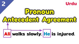 Pronoun antecedent agreement  What is pronoun antecedent agreement  Pronoun antecedent in Urdu [upl. by Amik227]