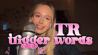 ASMR TRSOUND TRIGGER WORDS  binural mic [upl. by Langan]