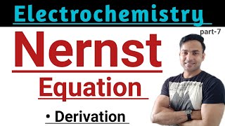 Nernst Equation Nernst Equation Derivation Nernst Equation Electrochemistry [upl. by Aizitel]