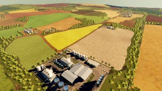 NEW MOD MAP  JATOBA FARM FARMING SIMULATOR 19 PREMIUM EDITION FLY OVER [upl. by Taggart]