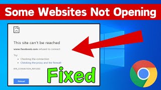 How To Fix Some Websites Not Opening In Any Browser Issue Windows 1011 Simple amp Quick Way [upl. by Miguelita228]