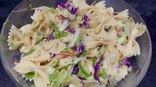 Bowtie Pasta Salad  Recipes Inn [upl. by Gally374]