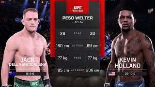 Jack Della Maddalena vs Kevin Holland  EA Sports UFC 5 [upl. by Declan]