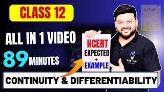 Expected and Repeated Question of Continuity and Differentiability I Class 12 I Expected Questions [upl. by Leopold]