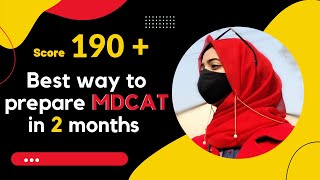 Prepare MDCAT in 2 months Score 190   Perfect Study timetable for MDCAT 2022 [upl. by Cameron]