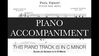 Pieta Signore A Stradella  C Minor Piano Accompaniment Special Request [upl. by Rehpotsirc271]