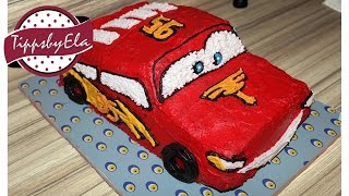 Cars Torte Überarbeitete Version Lightning Mc Queen Torte [upl. by Coffin]