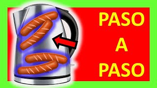 SE PUEDE HACER SALCHICHAS EN PAVA ELECTRICACOMO HACER SALCHICHAS EN PAVA ELECTRICA vienesas 🫖🌭 [upl. by Kiri]