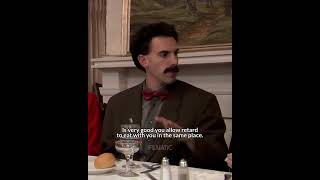 Borat Hilarious Dinner Scene  Calls Man Retard [upl. by Tallia714]