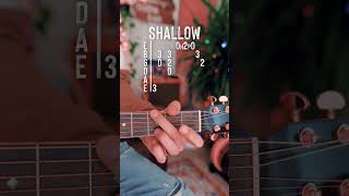 Shallow Guitar Tutorial  Shallow Lady Gaga Bradley Cooper Guitar Lesson [upl. by Iznil]