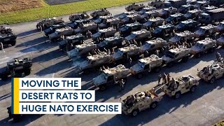 Mammoth task of moving hundreds of Army vehicles for huge Nato exercise [upl. by Maze]