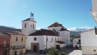 Alquife Granada Spain town square with the Sierra Nevada Mountains in the background Gorgeous [upl. by Eseekram]