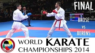 BROSE vs BERENS Final Kumite 60kg 2014 World Karate Championships  WORLD KARATE FEDERATION [upl. by Iblok]