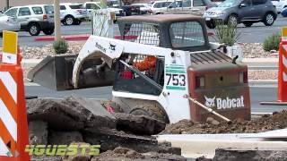 BOBCAT 753 amp S160 Skid Steer Loaders in Action Working [upl. by Dexter]