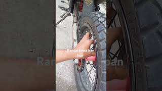 VELG BELAKANG HONDA CRF SUPERMOTO BAN KENA RANTAI crfsupermoto shortvideo velgjarijari [upl. by Stelle]