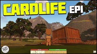 Cardlife Episode 1  Cardboard Survival Game 2018   Z1 Gaming [upl. by Kinsler]