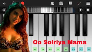 Oo Solriya Mama  Pushpa  Easy Piano Tutorial  Oo Antava [upl. by Johst]