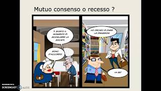 contratto recesso [upl. by Aerdnaxela]