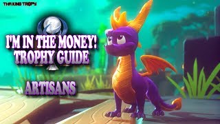 Spyro The Dragon Reignited  Artisans Worlds  All GemsDragonsEggs  Im in the Money [upl. by Doreen]