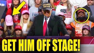 OMG CROWD FALLS ASLEEP BEHIND TRUMP AS HE SUFFERS DEPRESSIVE COLLAPSE [upl. by Kozloski]