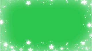 Greenscreen Glitter Star animation Effect।Star particles green screen effect।Greenscreen Star Frame [upl. by Riatsala]