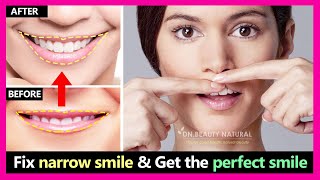 2 steps How to fix narrow smile and make smile wider  Get the perfect smile  smile exercises [upl. by Sisco]