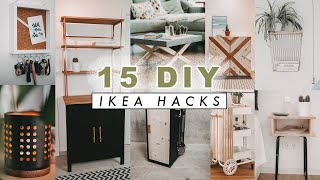 15 DIY Ikea Hacks  Upcycling Ideen im BohoScandi Look  einfach und schnell  EASY ALEX [upl. by Aihsel]