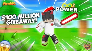 9 100 Million Giveaway In FireMC 200000 To 20 [upl. by Eelsnia]