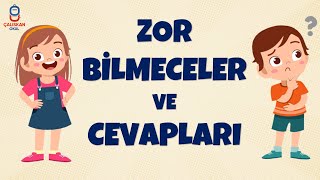 ZOR BİLMECELER VE CEVAPLARI [upl. by Eniliuqcaj]