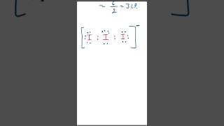 Lewis structure of I3 triiodide ion shorts lewisstructure iitjee iodine chemistry science [upl. by Yekcaj]