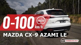 2019 Mazda CX9 Azami LE 0100kmh amp engine sound [upl. by Haissem]